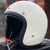 Klassischer Halbschalen-Motorradhelm Brehn