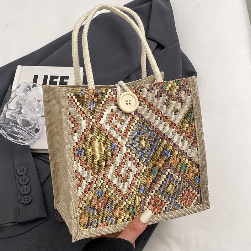 Artisan Textile Mini Tragetasche