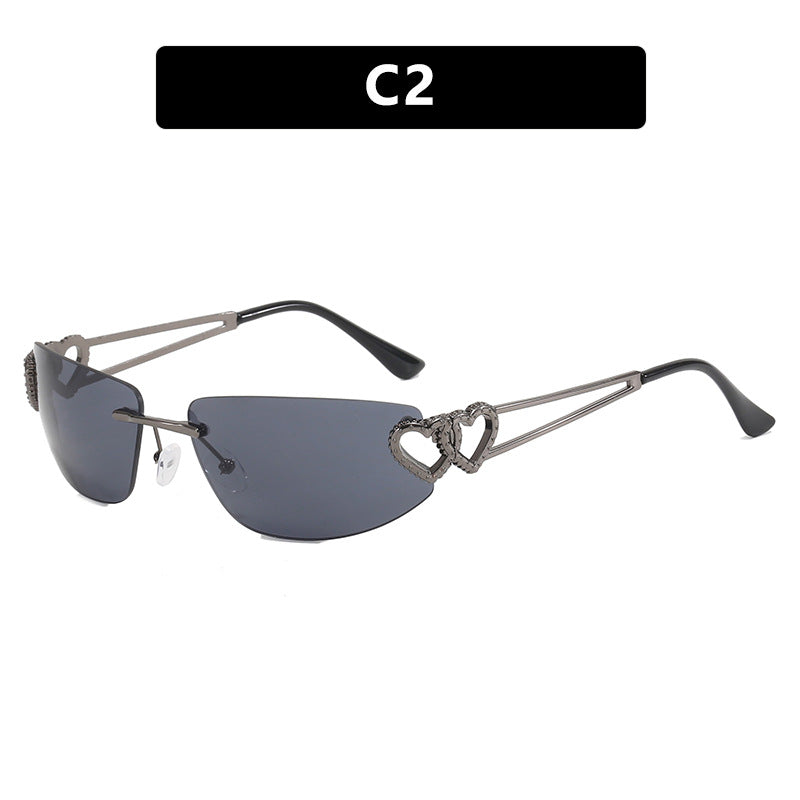 Damen Cat-Eye Sonnenbrille mit einzigartigem Herz-Design und schützendem UV-Filter Brehn