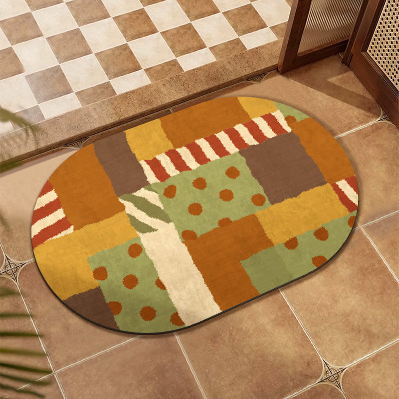 Buntes Patchwork-Design Bodenmatte Brehn