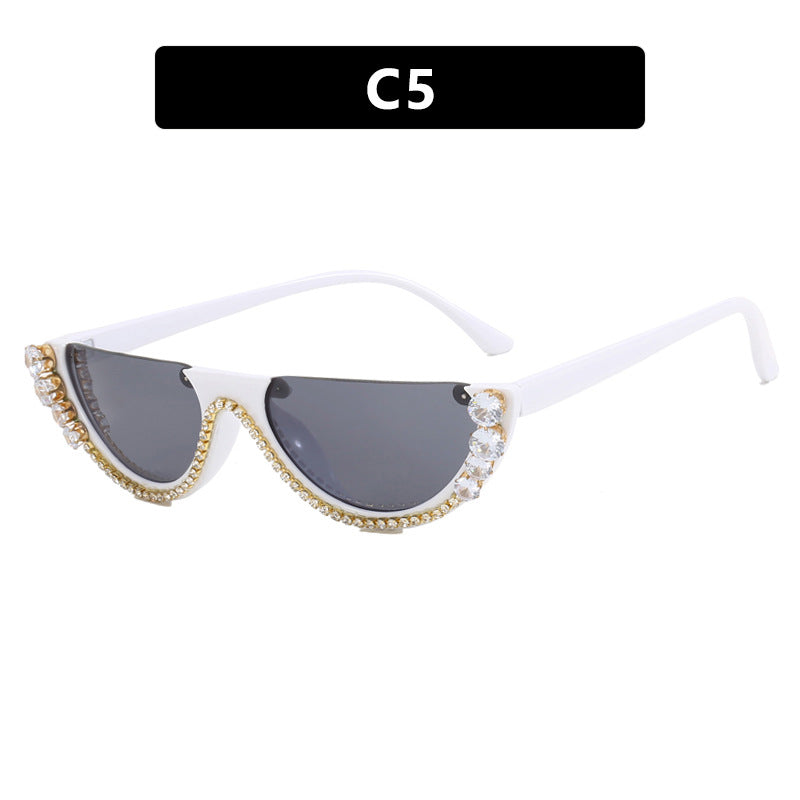 Damen stilvolle Designer-Sonnenbrille mit funkelnden Akzenten Brehn