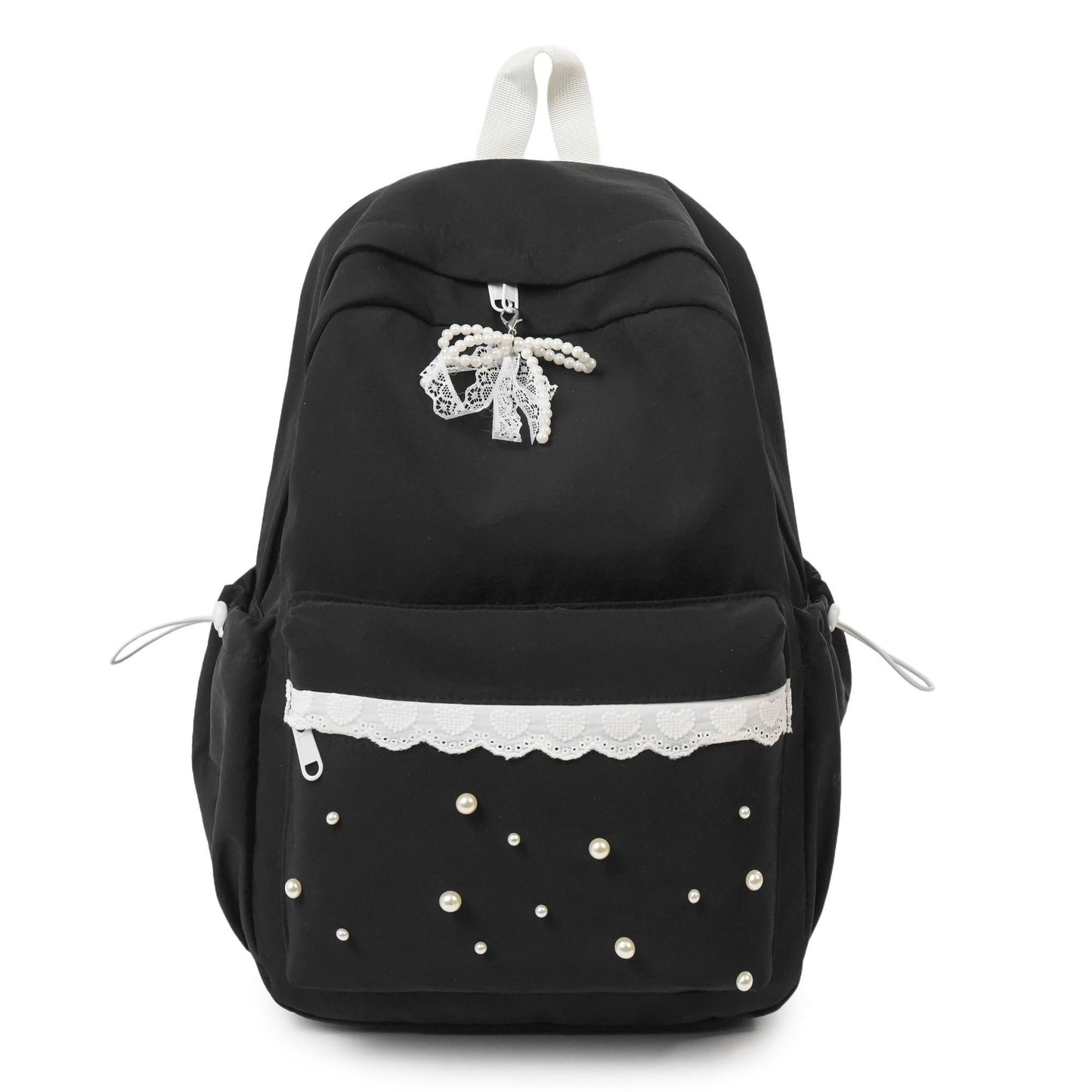 Rucksack mit Eleganten Perlenapplikationen und Filigranem Design Brehn