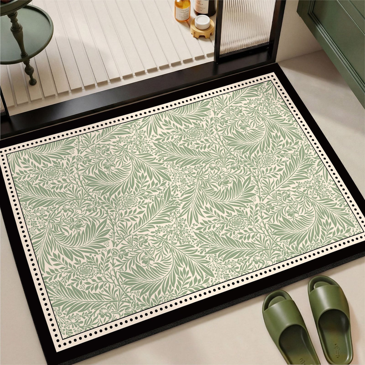 Elegante Vintage Blumenmuster Bereichsmatte