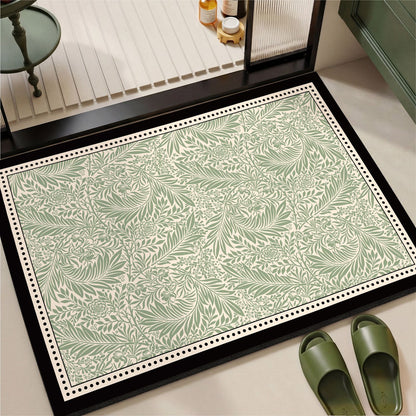 Elegante Vintage Blumenmuster Bereichsmatte
