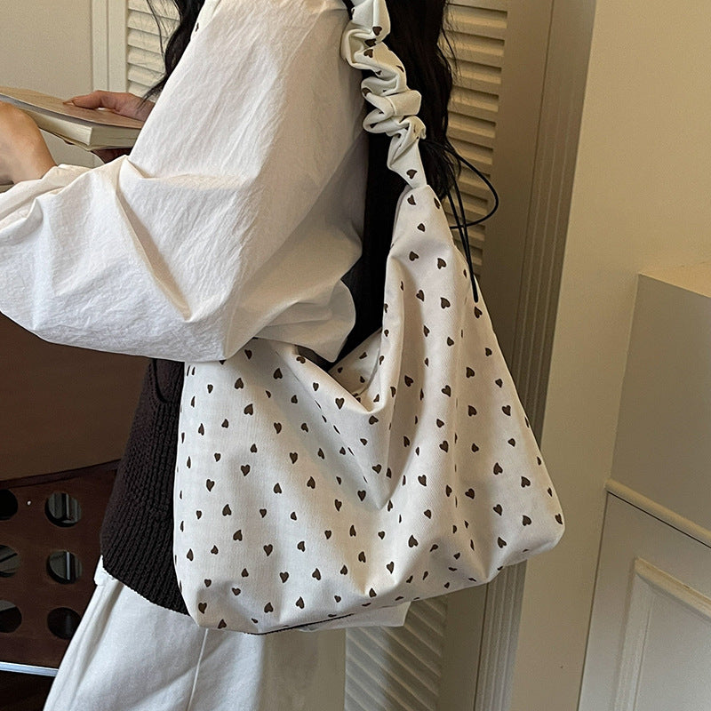 Herzprint Gemütliche Hobo Tasche