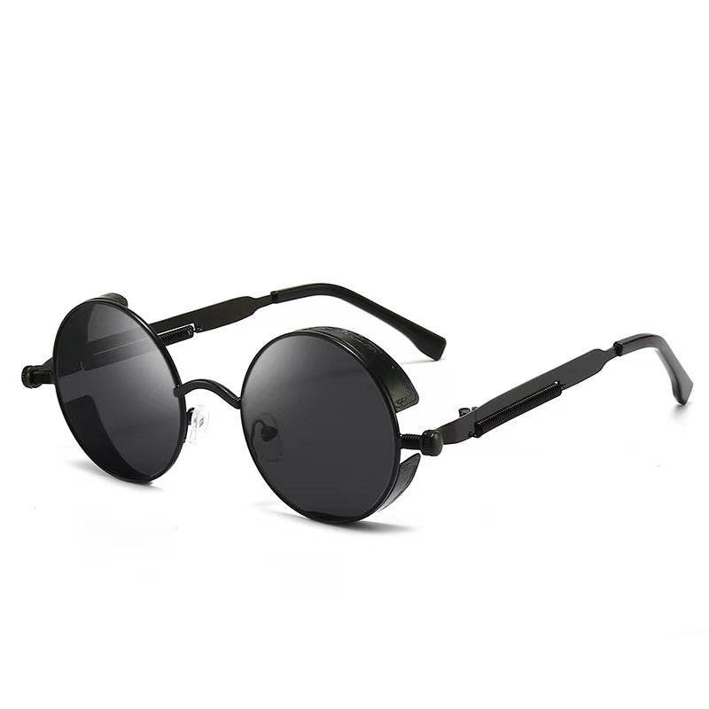 Retro-Runde-Fassung-Sonnenbrille Brehn