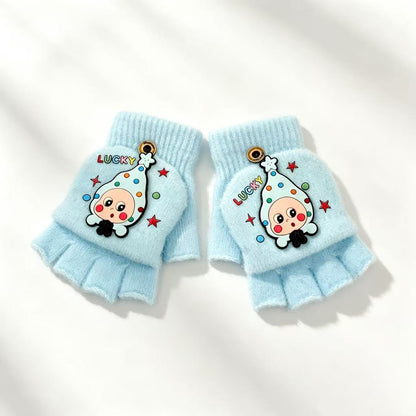 Verspielte Cartoon Fingersless Handschuhe Brehn