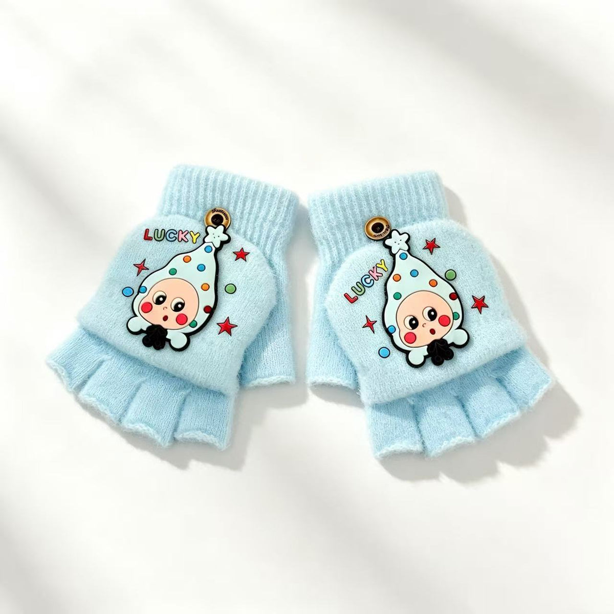 Niedliche Cartoon-Themen-Fingerlose Handschuhe Brehn