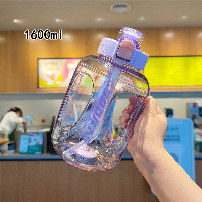 Damen große Wasserflasche mit ergonomischem Tragegriff Brehn