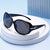 Damen Elegante Oversized Sonnenbrille mit modischem Muster Brehn