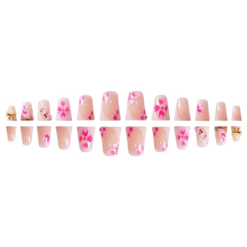 Florales Dekoratives Acryl-Nail Design Brehn