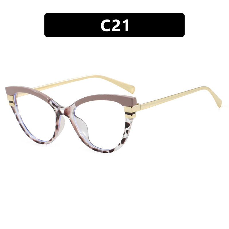 Damen Cat-Eye Sonnenbrille mit elegantem Kunststoffrahmen und goldenen Akzenten Brehn