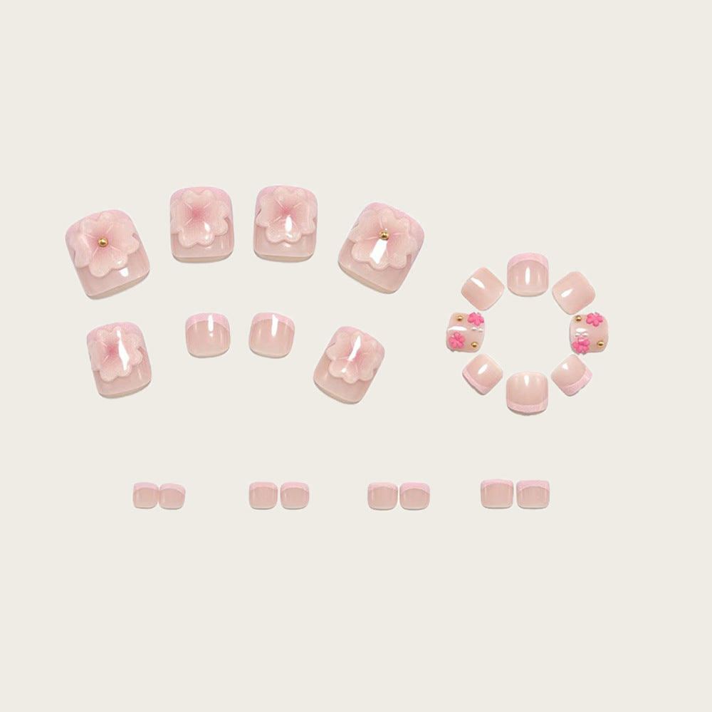 Fußnagelkunst mit Floralen Akzenten Brehn