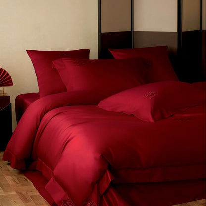 Premium-Baumwollsatin-Bettwäsche-Set