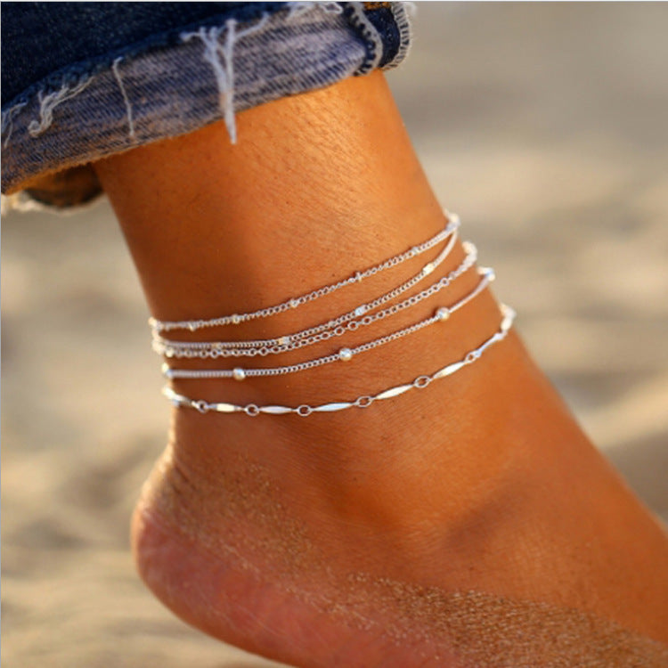 Elegante Ketten Fußkette Brehn