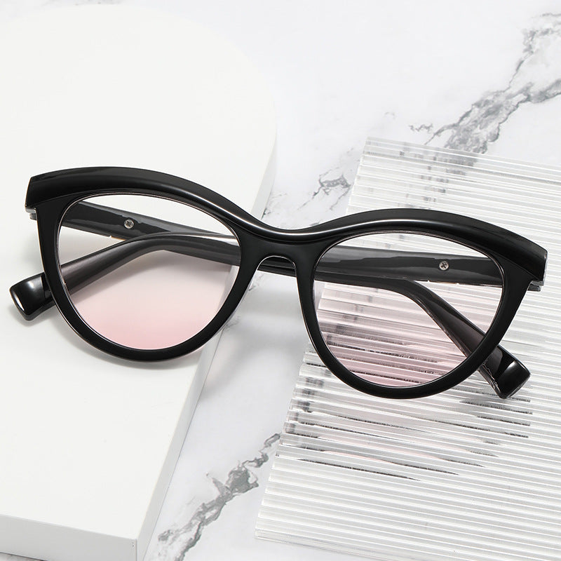 Damen elegante Cat-Eye Sonnenbrille mit stilvollem Metallrahmen Brehn
