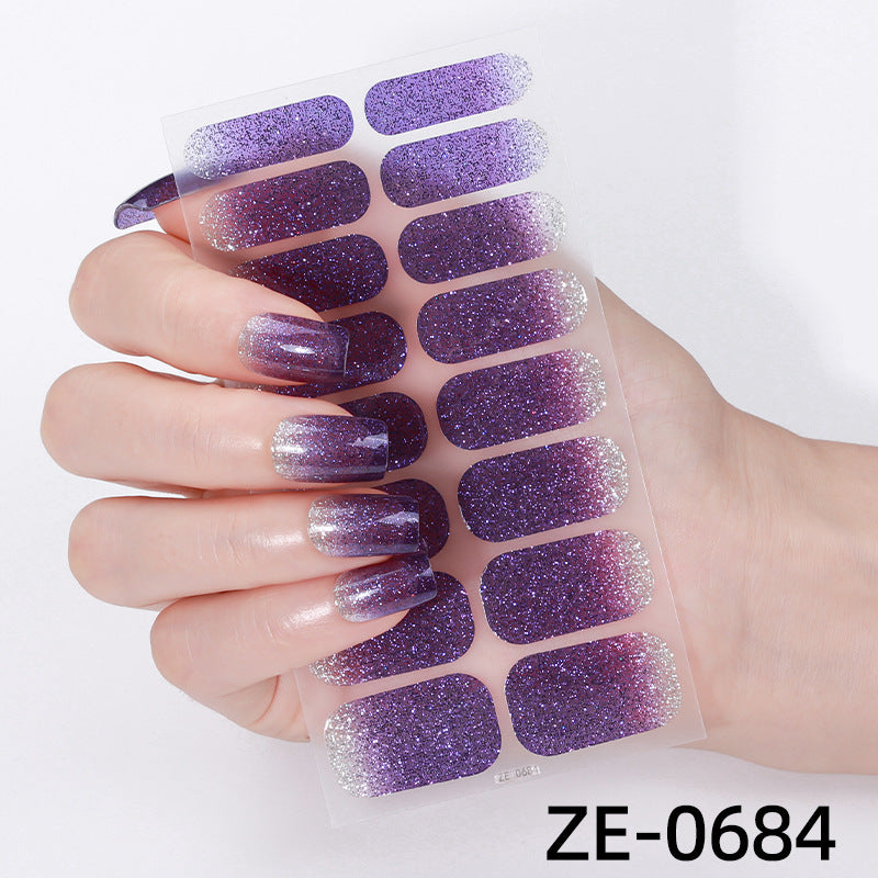 Glitter Ombre Nagelwraps  1790954415