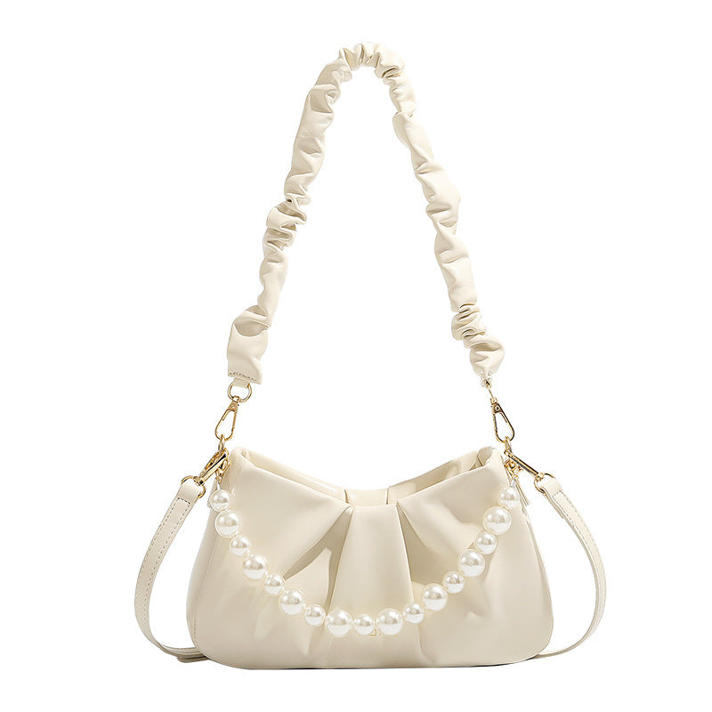 Elegante Perlenakzent Sling-Tasche Brehn