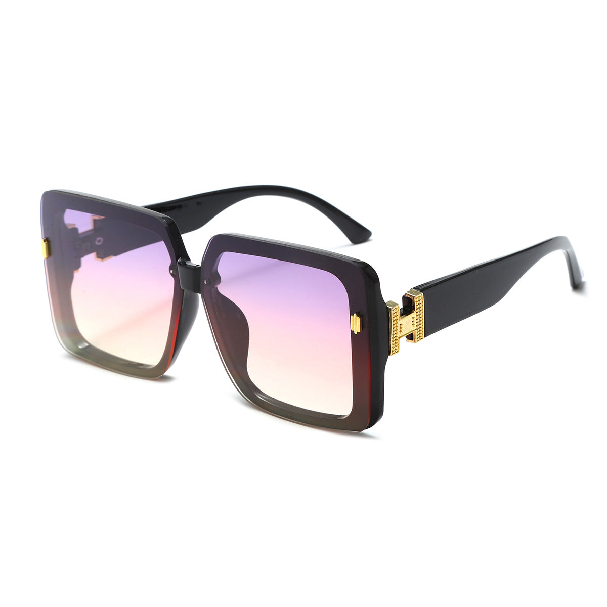 Damen oversized modische Sonnenbrille mit luxuriösem Rahmen Brehn