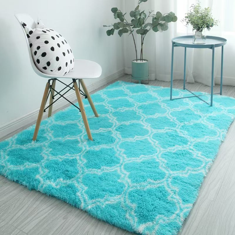 Geometrischer Plüsch-Teppich