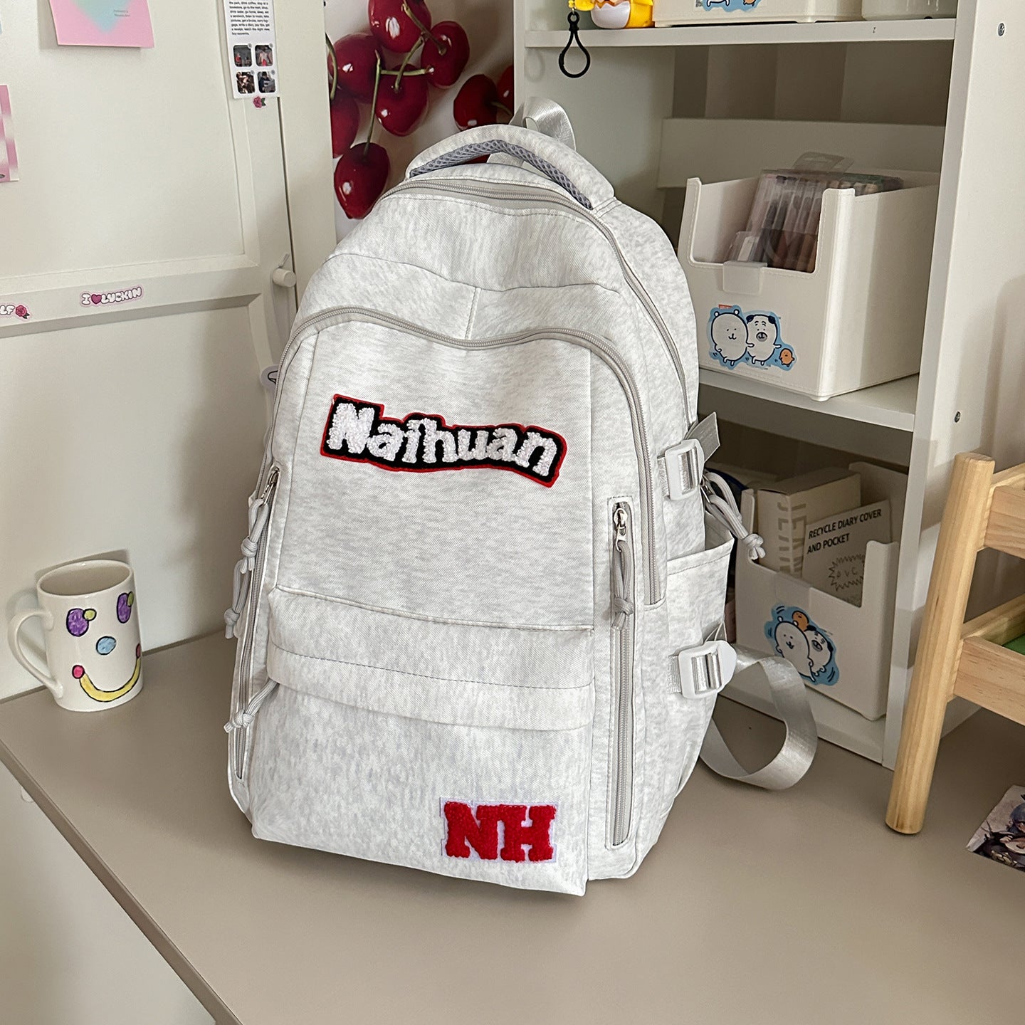 Vielseitiger Bestickter Schulrucksack