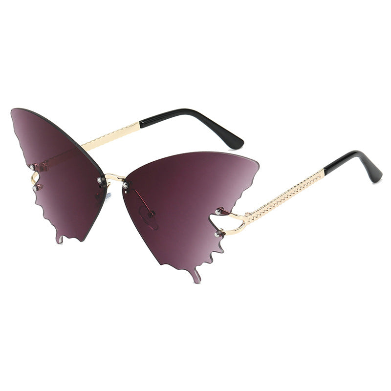 Damen extravagante Schmetterlings-Sonnenbrille Brehn