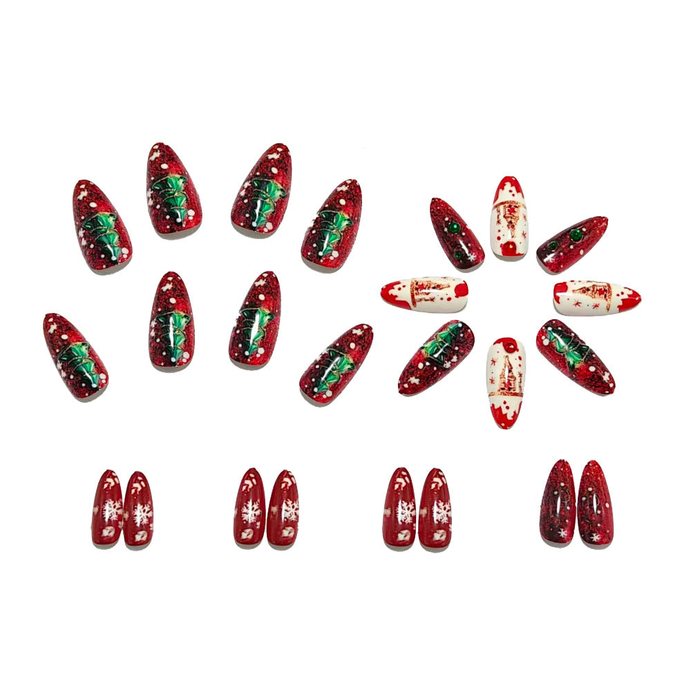 Festliche Kunstnägel mit Winterlichem Motiv Brehn