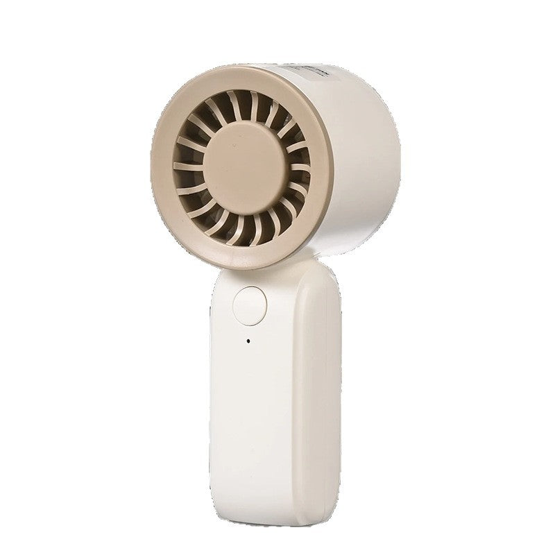 Unisex nan kompakter kabelloser Handventilator mit integriertem Akku, leisem Turbinenmotor und einstellbarem Neigekopf Brehn