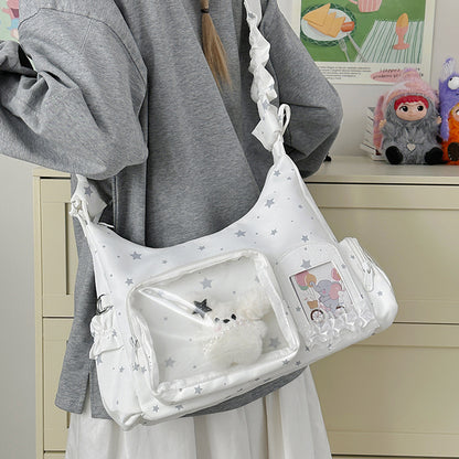Sternenmuster Schultertasche
