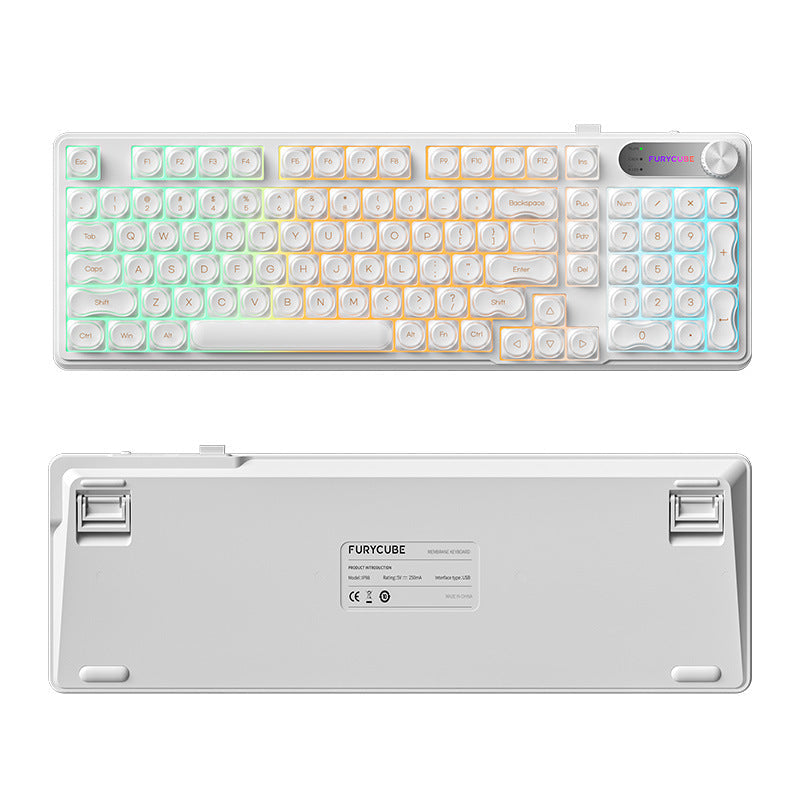 Retro Runde-Tasten Mechanische Tastatur Brehn