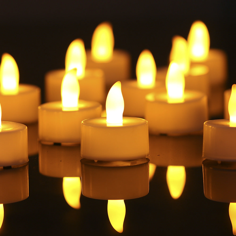 LED flammenlose Teelichtkerzenlichter mit realistischem Flackern Brehn