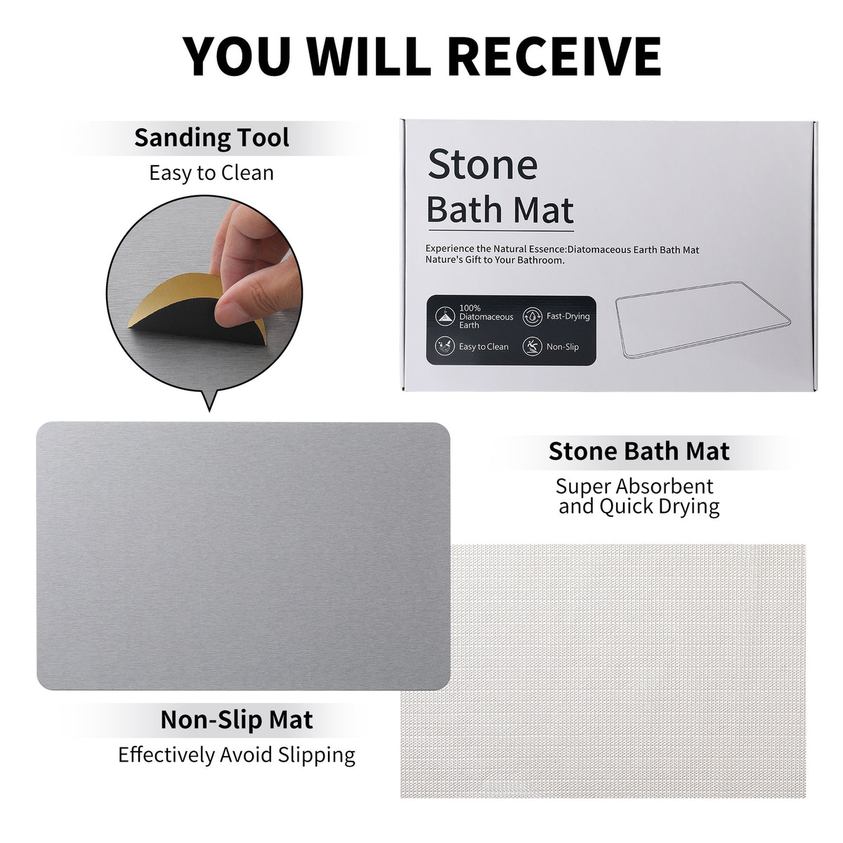 Memory-Foam Badezimmermatte