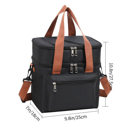 Damen Isolierte Lunch- und Kühltasche mit vielseitigen Fächern Brehn