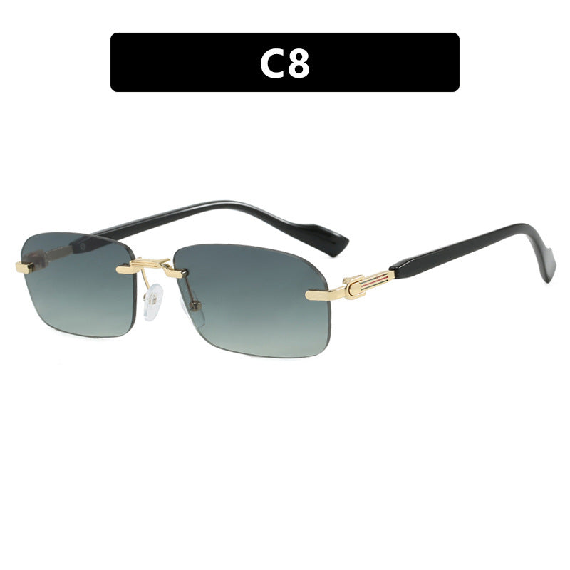 Damen Sonnenbrille mit elegantem Metallrahmen und stilvollen Holzdetails Brehn