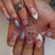 Blumen-Themen Press-On Nagelkunst Set Brehn