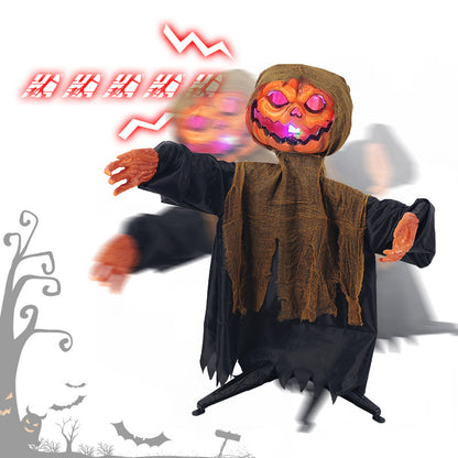 Animierte Kürbis-Sch scarecrow Deko Brehn