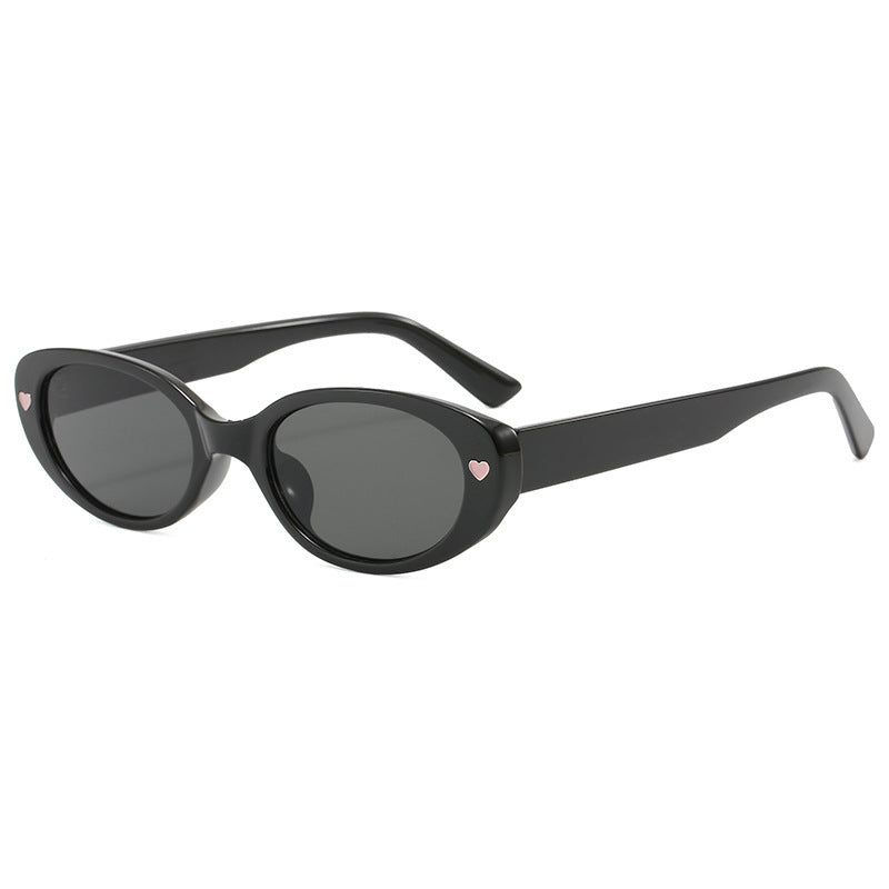 Chic Herz-geschmückte Katzenaugen-Sonnenbrille Brehn