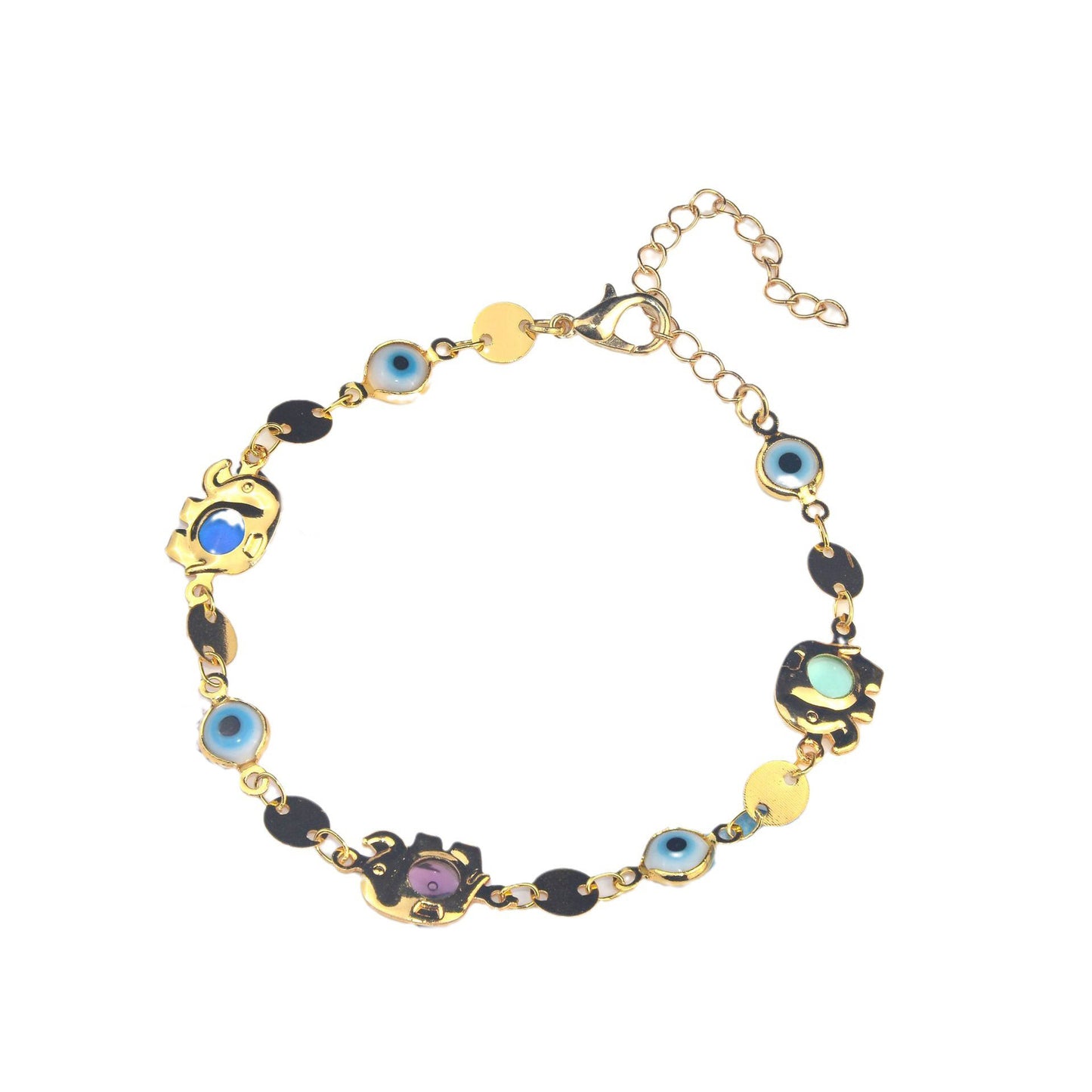Bunte Eye Charm Statement Halskette Brehn