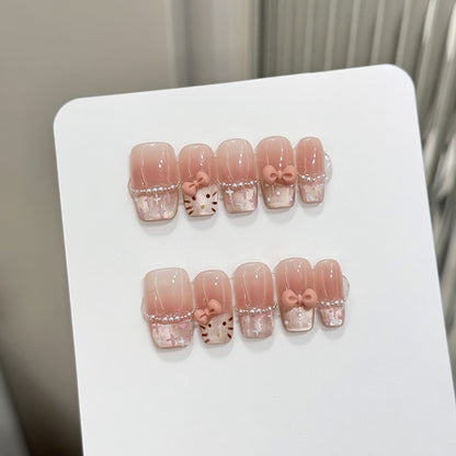 Künstlerische Press-On Nagelkunst