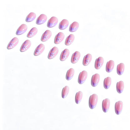 Künstlerische floral verzierte Press-On Nail Tips Brehn