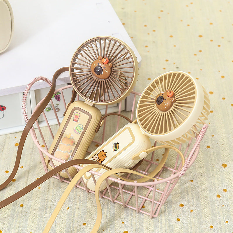 Damen Tragbarer Mini-Handventilator mit süßem Tiermotiv Brehn