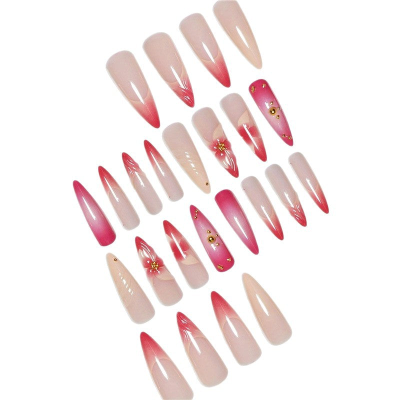 Künstlerisches Floral Nageldesign Brehn