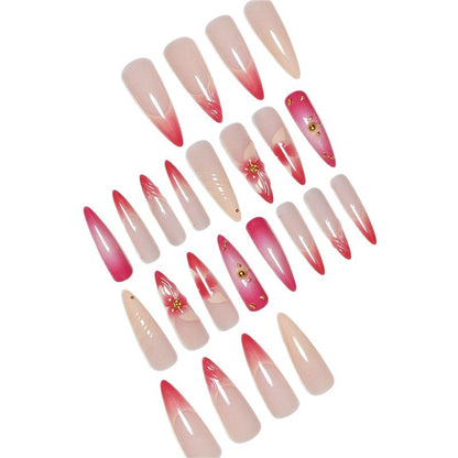 Künstlerisches Floral Nageldesign Brehn