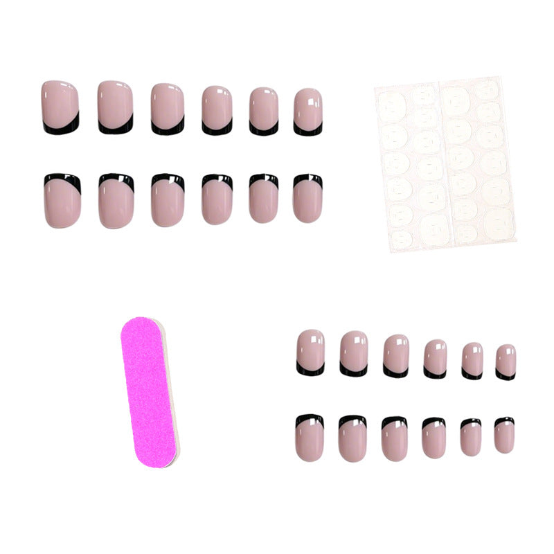 Stilvolle French Tip Gel-Nagelverstärkungen Brehn