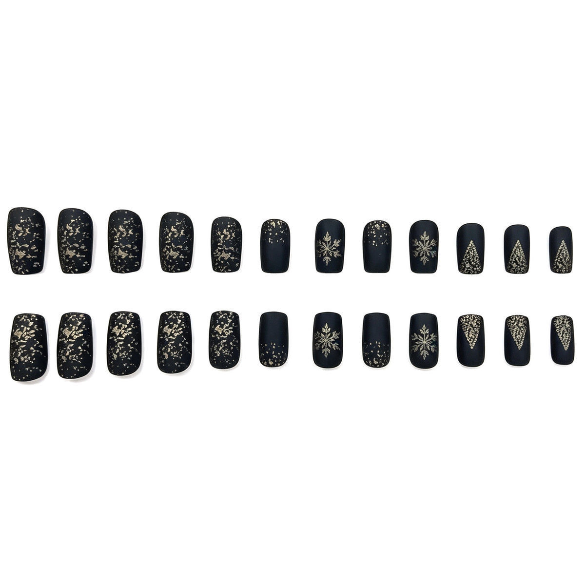 Festliche Winter-Themen Acryl-Nagelverlängerungen Brehn