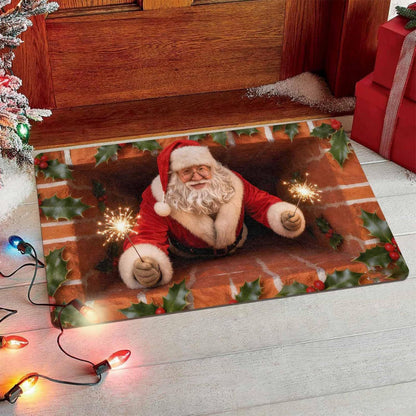 Festliche Santa-Themen Fußmatte