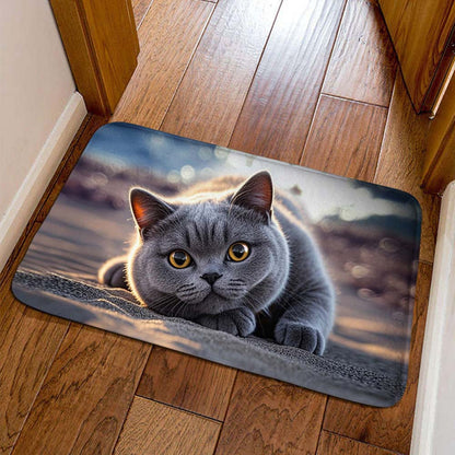 Dekorative Katzen Willkommen Matte Brehn