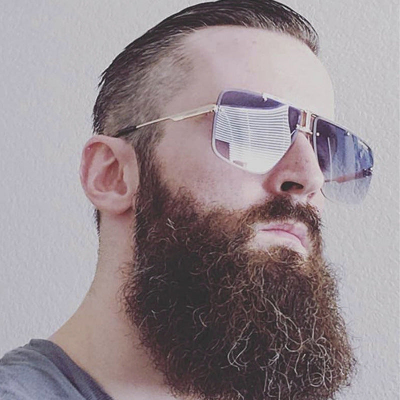 Damen quadratische Sonnenbrille im stilvollen minimalistischen Design Brehn