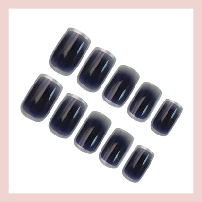 Kunstnagelset mit luxuriösem Farbverlauf und modernen Akzenten Brehn