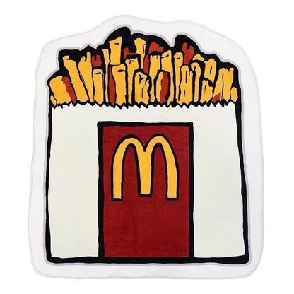 Verspielte Hamburger-förmige Matte